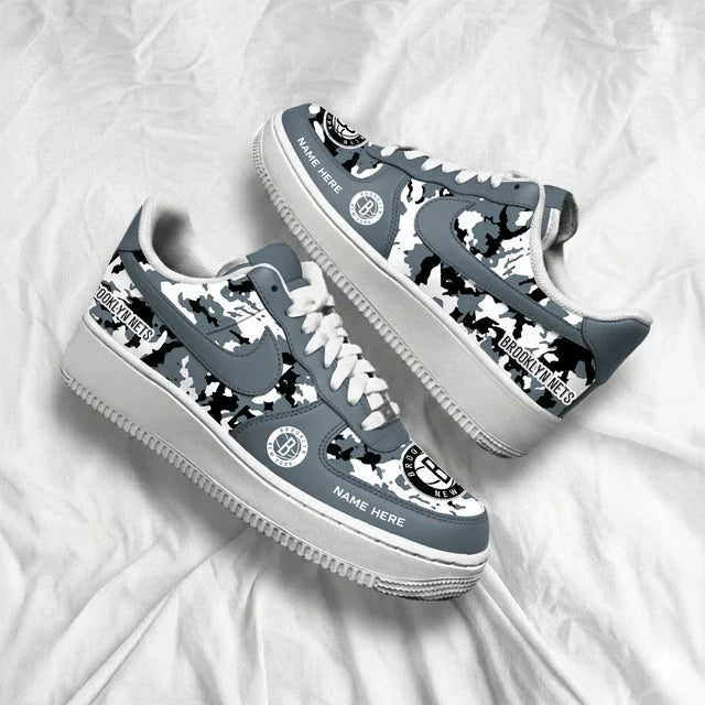 [HOT DEAL] NEW CUSTOMIZED NBA25 BNE BROOKLYN NETS AF1 SHOES
