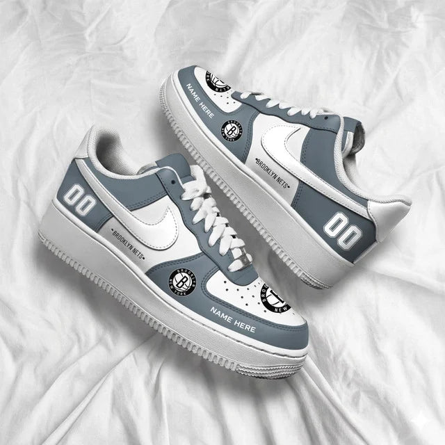 [HOT DEAL] NEW CUSTOMIZED NBA25 BNE BROOKLYN NETS AF1 SHOES