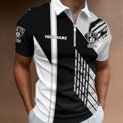 LIMITED EDITION - NEW CUSTOMIZED NBA25 BNE BROOKLYN NETS POLO SHIRT, ZIP POLO SHIRT & T-SHIRTS