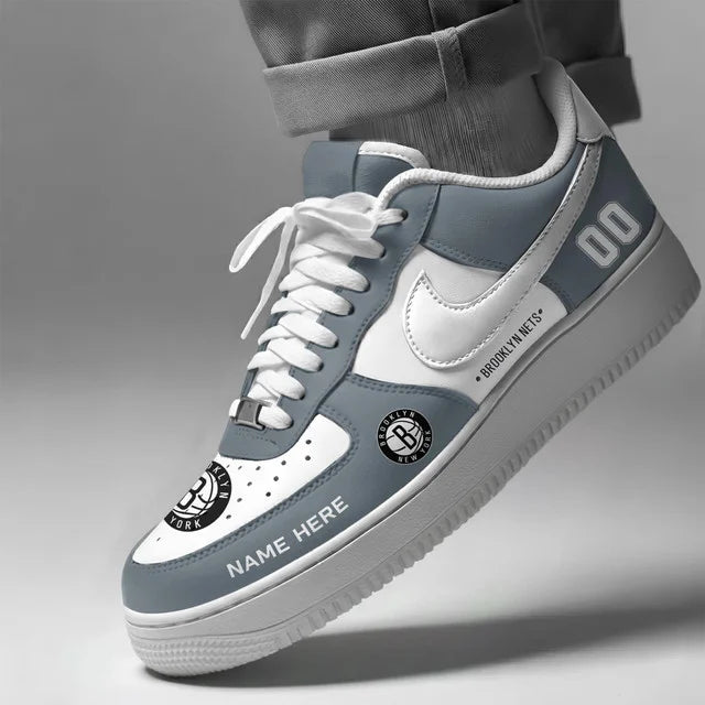 [HOT DEAL] NEW CUSTOMIZED NBA25 BNE BROOKLYN NETS AF1 SHOES