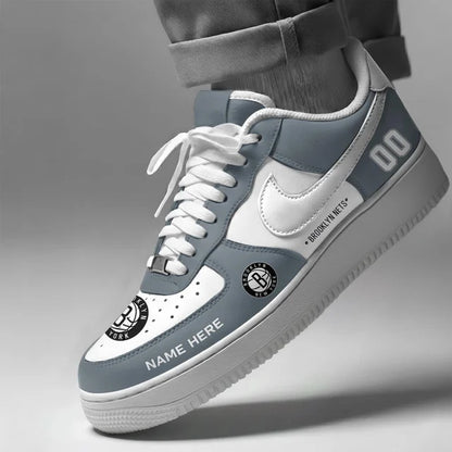 [HOT DEAL] NEW CUSTOMIZED NBA25 BNE BROOKLYN NETS AF1 SHOES
