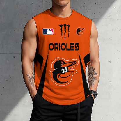 LIMITED EDITION - NEW CUSTOMIZED MLB25 BOS BALTIMORE ORIOLES MEN'S GYM SHIRT