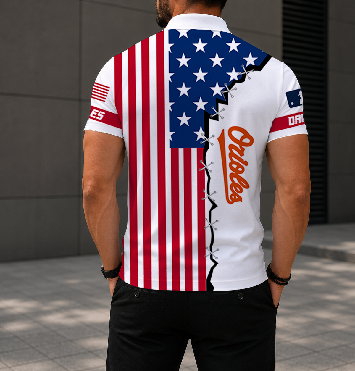 LIMITED EDITION - NEW CUSTOMIZED MLB25 BOS BALTIMORE ORIOLES POLO SHIRT, ZIP POLO SHIRT & T-SHIRTS
