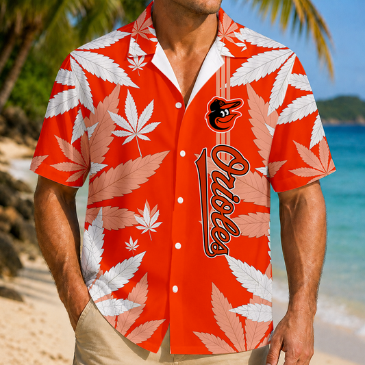 LIMITED EDITION - NEW CUSTOMIZED MLB25 BOS BALTIMORE ORIOLES UNISEX HAWAIIAN SHIRT