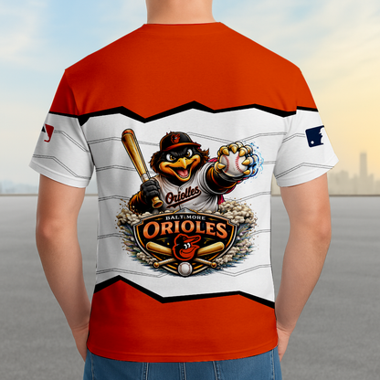LIMITED EDITION - NEW CUSTOMIZED MLB25 BOS BALTIMORE ORIOLES UNISEX T-SHIRT, SWEASHIRTS, HOODIE & JACKETS