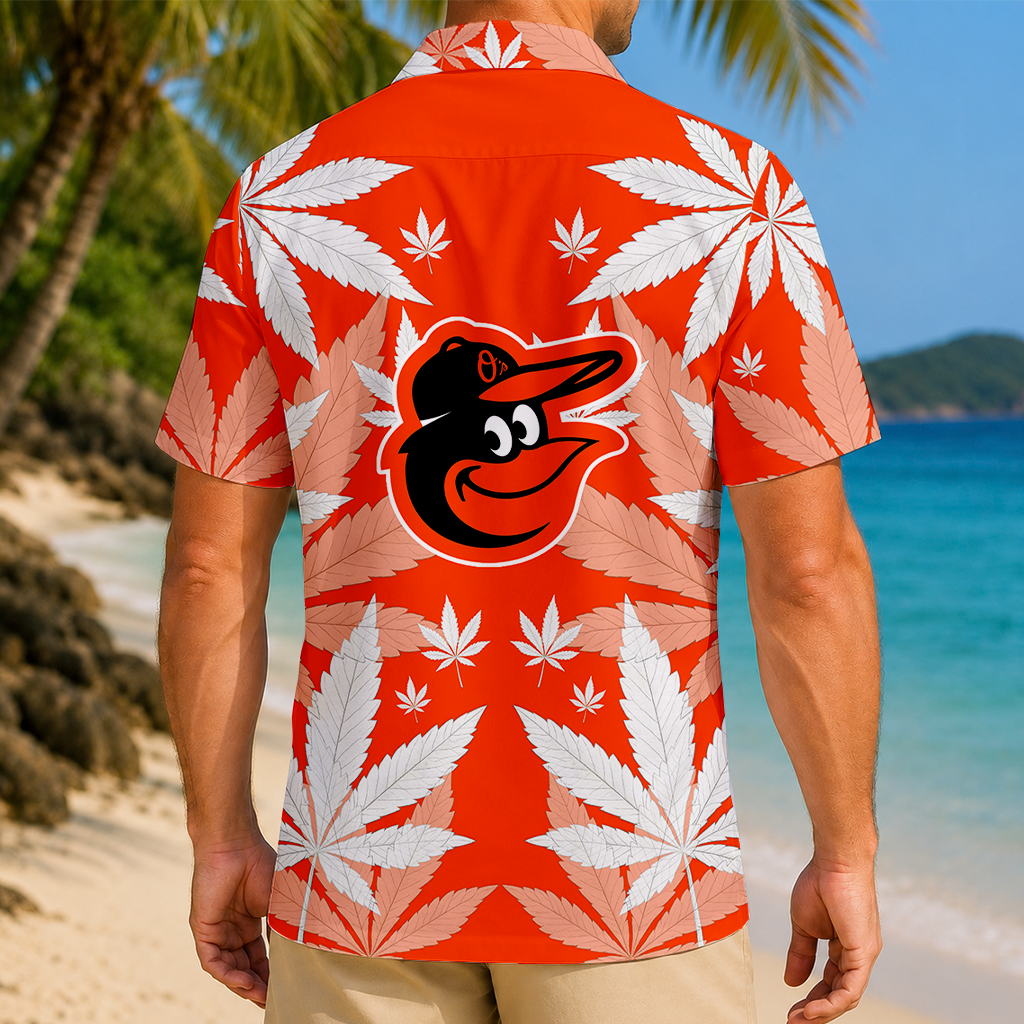 LIMITED EDITION - NEW CUSTOMIZED MLB25 BOS BALTIMORE ORIOLES UNISEX HAWAIIAN SHIRT