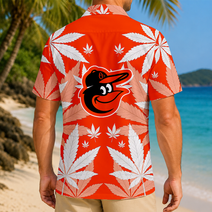 LIMITED EDITION - NEW CUSTOMIZED MLB25 BOS BALTIMORE ORIOLES UNISEX HAWAIIAN SHIRT