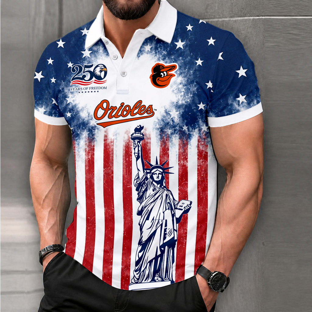 LIMITED EDITION - NEW CUSTOMIZED MLB25 BOS BALTIMORE ORIOLES POLO SHIRT, ZIP POLO SHIRT & T-SHIRTS
