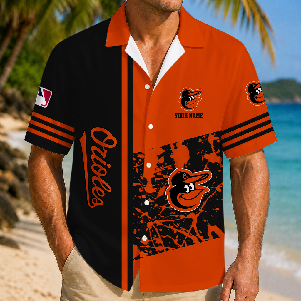 LIMITED EDITION - NEW CUSTOMIZED MLB25 BOS BALTIMORE ORIOLES UNISEX HAWAIIAN SHIRT
