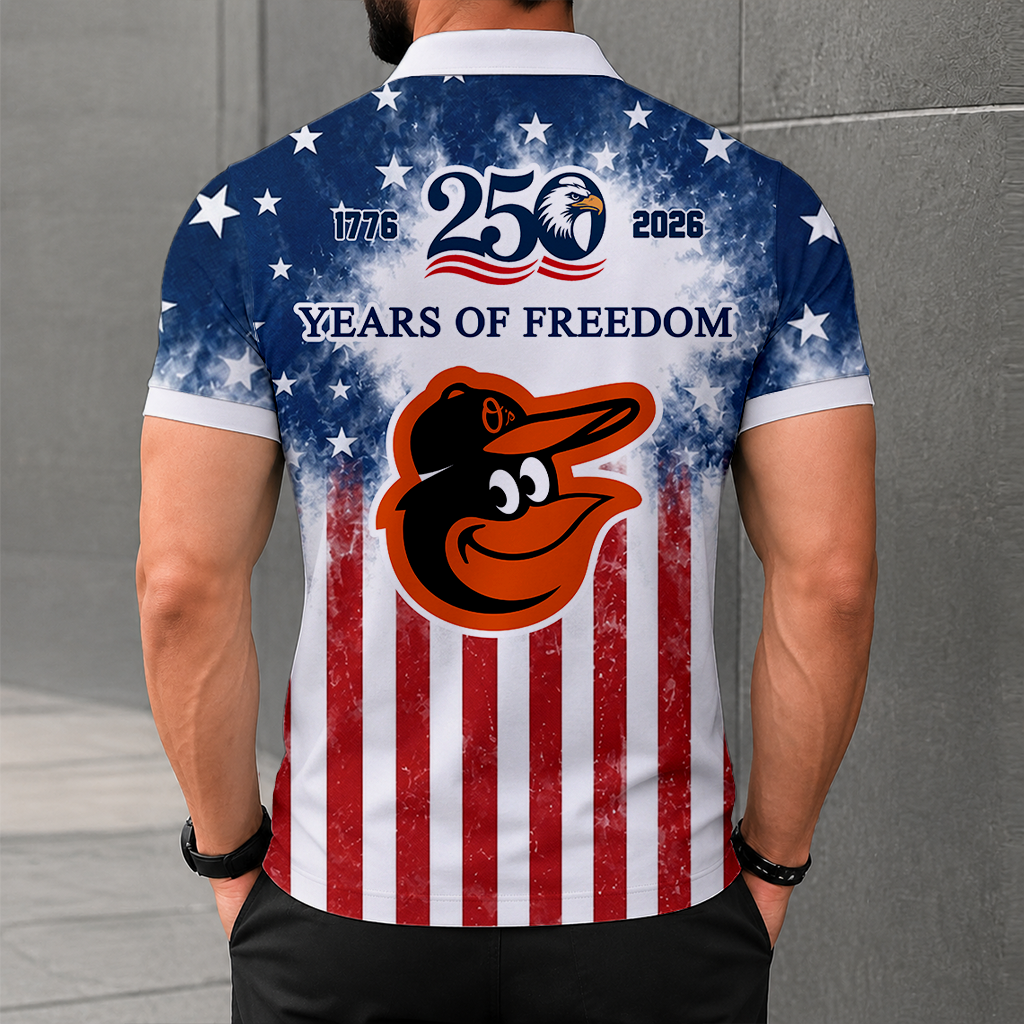 LIMITED EDITION - NEW CUSTOMIZED MLB25 BOS BALTIMORE ORIOLES POLO SHIRT, ZIP POLO SHIRT & T-SHIRTS