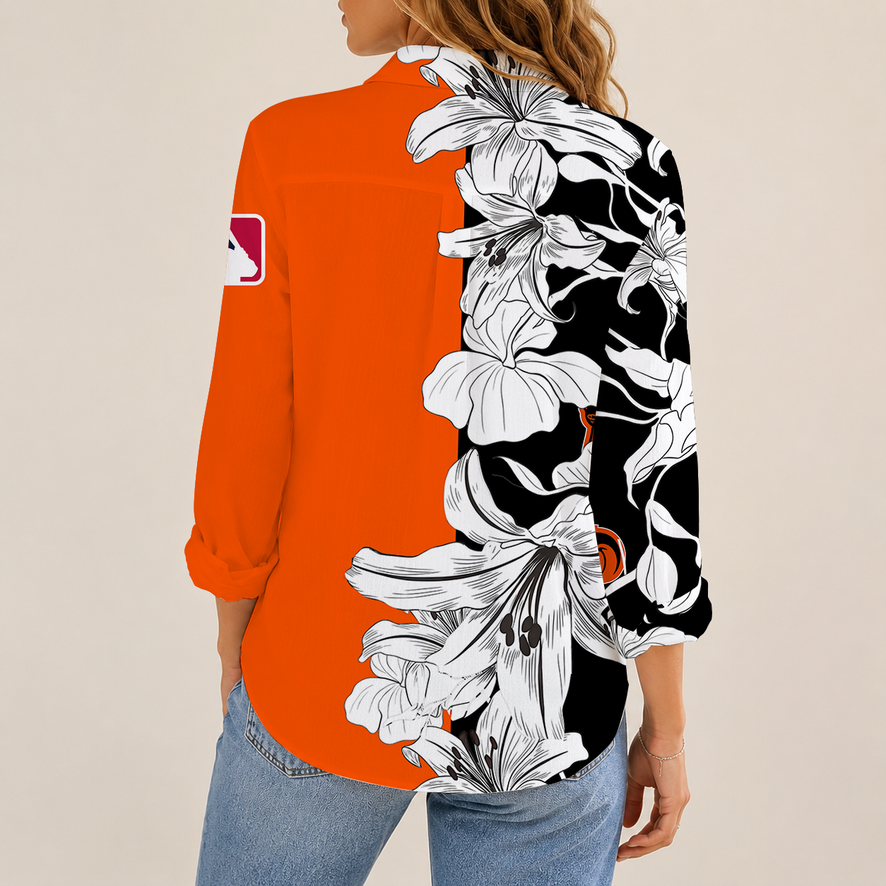 [FLASH SALE] NEW CUSTOMIZED MLB25 BOS BALTIMORE ORIOLES WOMEN CASUAL SHIRT