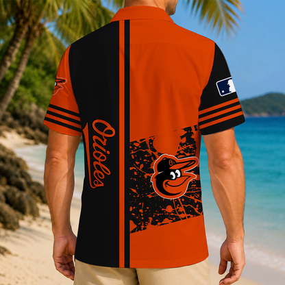 LIMITED EDITION - NEW CUSTOMIZED MLB25 BOS BALTIMORE ORIOLES UNISEX HAWAIIAN SHIRT