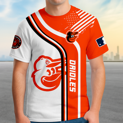 ELITE EDITION - NEW CUSTOMIZED MLB25 BOS BALTIMORE ORIOLES POLO SHIRT, ZIP POLO SHIRT & T-SHIRTS