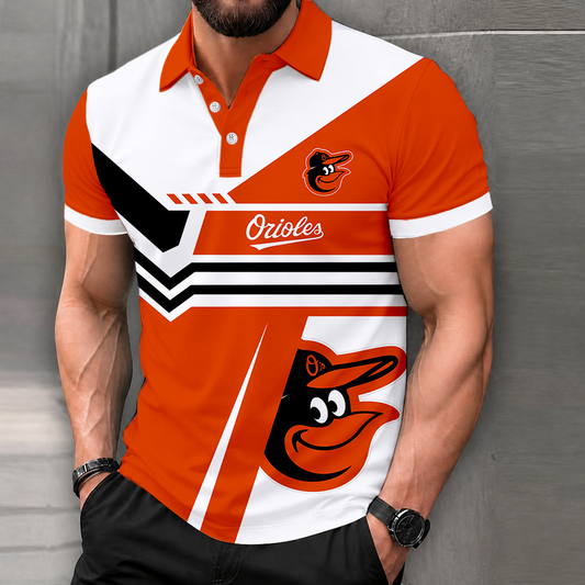 LIMITED EDITION - NEW CUSTOMIZED MLB25 BOS BALTIMORE ORIOLES POLO SHIRT, ZIP POLO SHIRT & T-SHIRTS