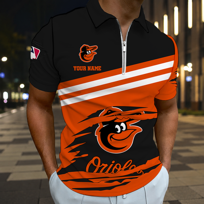 EXCLUSIVE EDITION - NEW CUSTOMIZED MLB25 BOS BALTIMORE ORIOLES T-SHIRT, POLO SHIRT, ZIP POLO SHIRT, SWEATSHIRT, HOODIE & ZIP HOODIE
