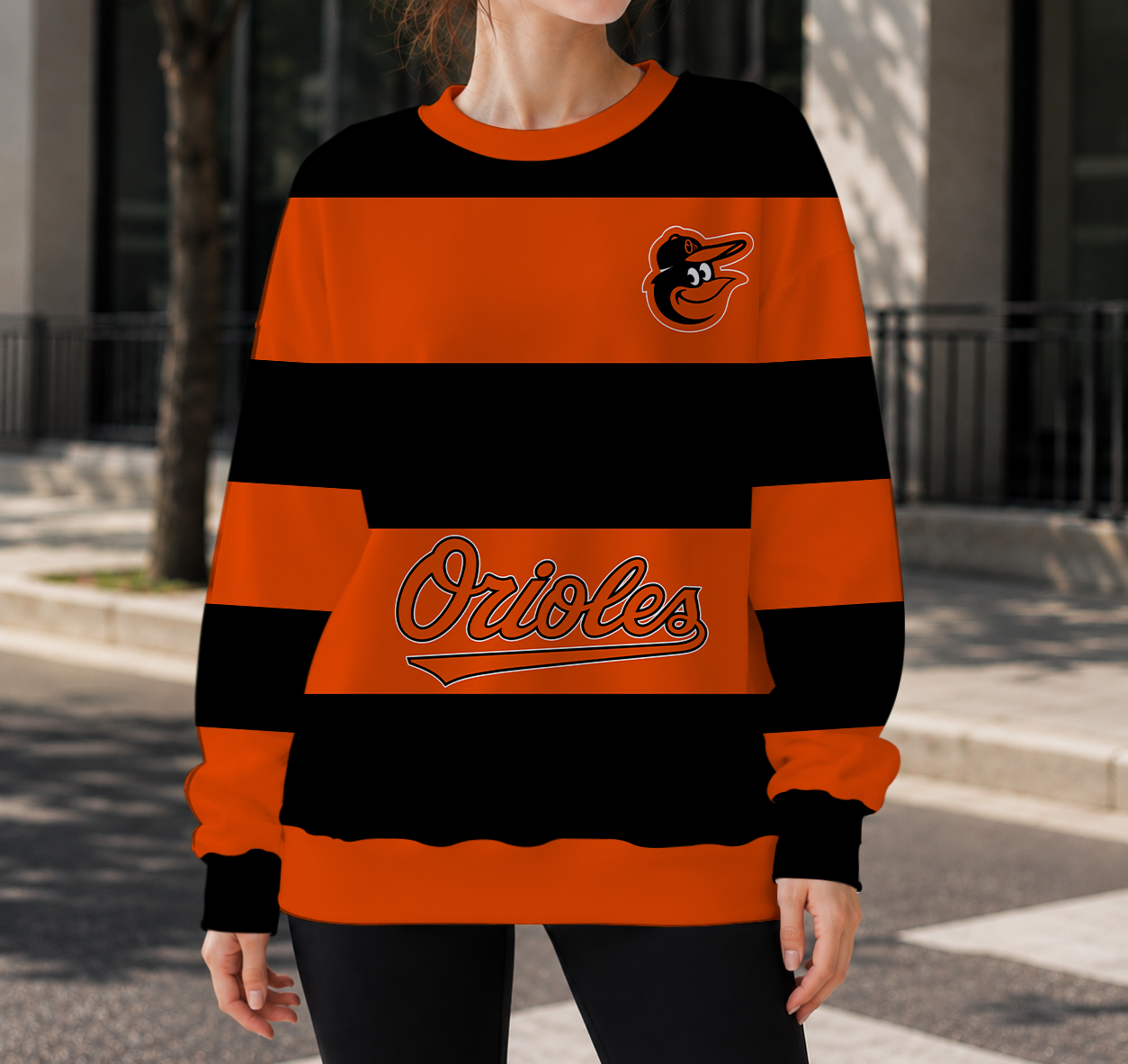 LIMITED EDITION - NEW CUSTOMIZED MLB25 BOS BALTIMORE ORIOLES UNISEX SWEATSHIRT
