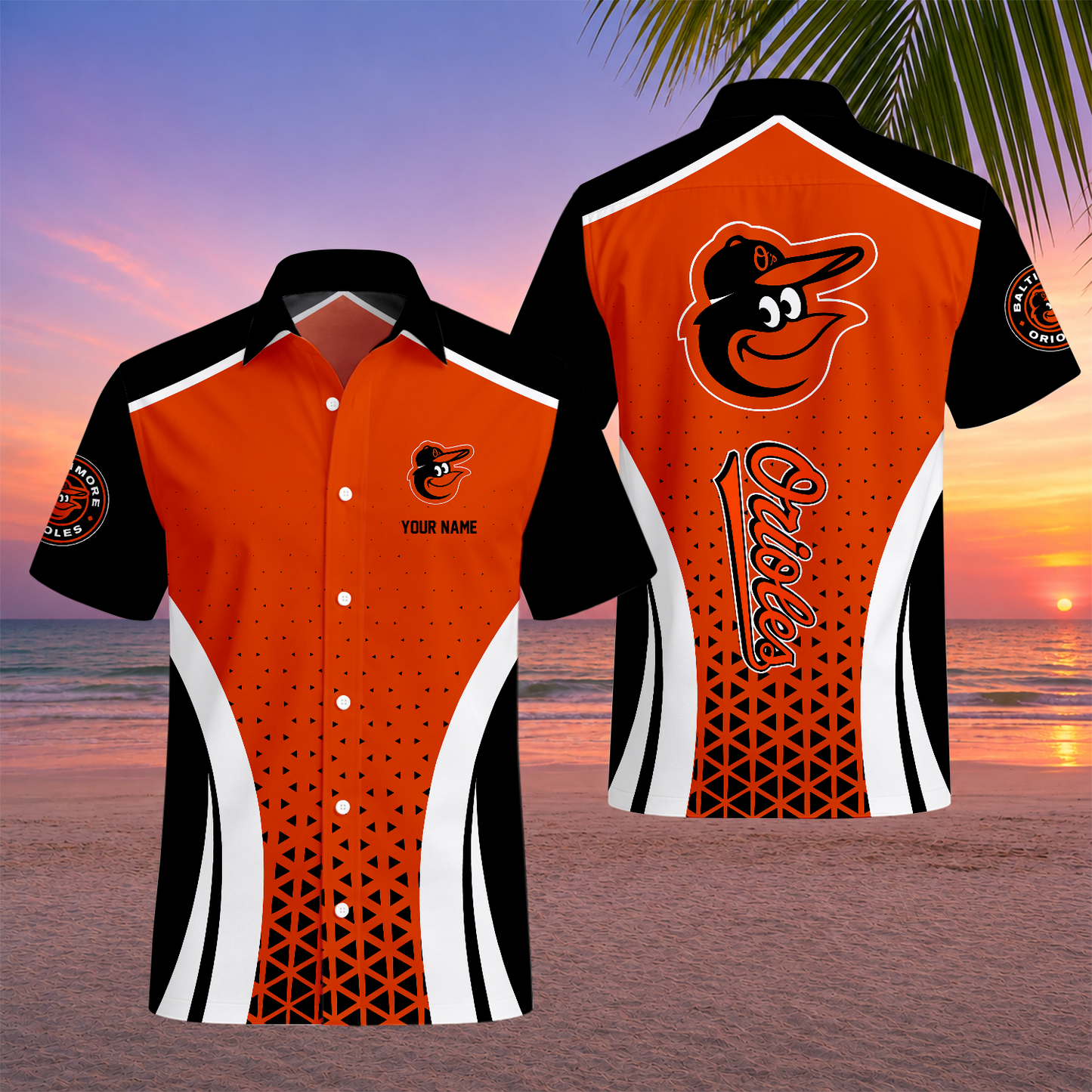 LIMITED EDITION - NEW CUSTOMIZED MLB25 BOS BALTIMORE ORIOLES UNISEX HAWAIIAN SHIRT