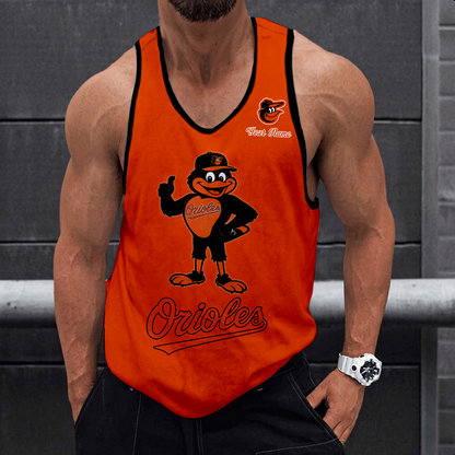 LIMITED EDITION - NEW CUSTOMIZED MLB25 BALTIMORE ORIOLES UNISEX TANK TOP