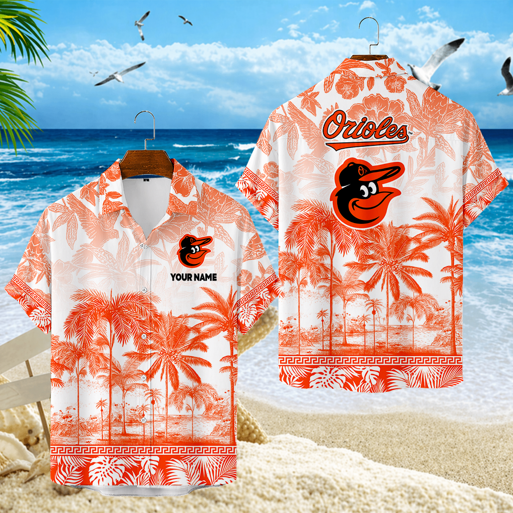 LIMITED EDITION - NEW CUSTOMIZED MLB25 BOS BALTIMORE ORIOLES UNISEX HAWAIIAN SHIRT
