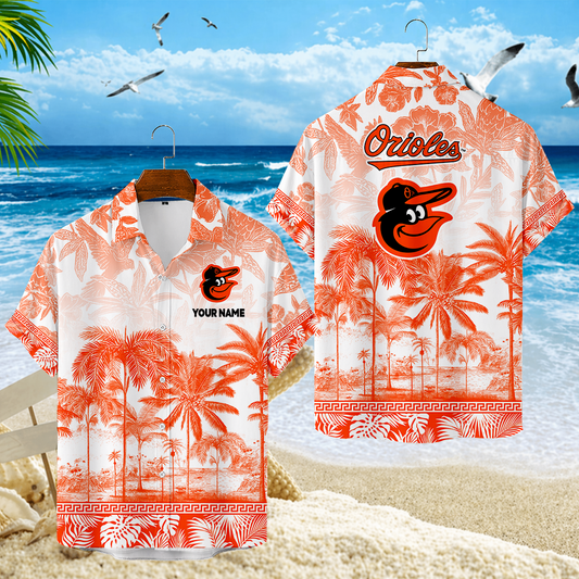 LIMITED EDITION - NEW CUSTOMIZED MLB25 BOS BALTIMORE ORIOLES UNISEX HAWAIIAN SHIRT