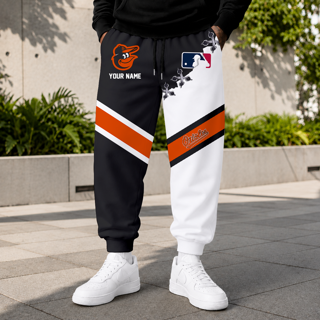 LIMITED EDITION - NEW CUSTOMIZED MLB25 BOS BALTIMORE ORIOLES SWEATPANTS