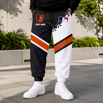 LIMITED EDITION - NEW CUSTOMIZED MLB25 BOS BALTIMORE ORIOLES SWEATPANTS