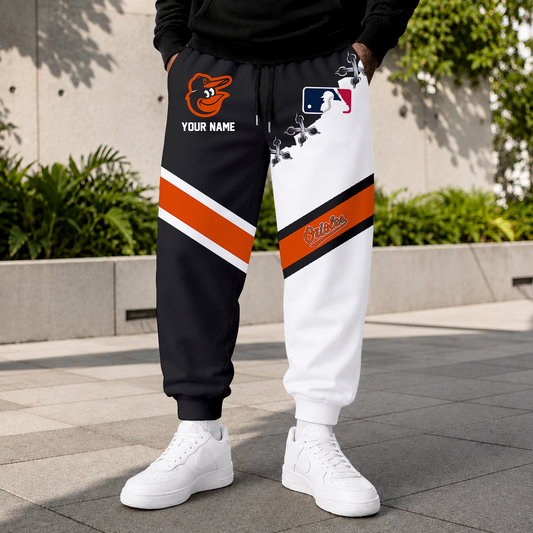 LIMITED EDITION - NEW CUSTOMIZED MLB25 BOS BALTIMORE ORIOLES SWEATPANTS