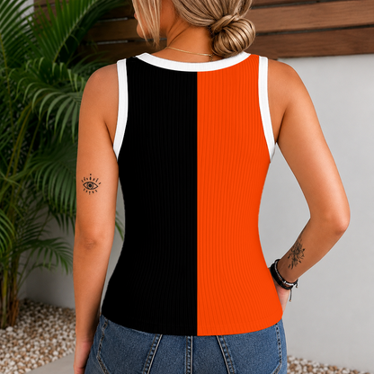 [FLASH SALE] NEW CUSTOMIZED MLB25 BOS BALTIMORE ORIOLES WOMEN'S V-NECK TANK TOP