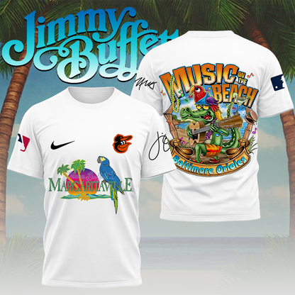 LIMITED EDITION - NEW CUSTOMIZED MLB25 BOS BALTIMORE ORIOLES x JIMMY BUFFETT T-SHIRT, HOODIE, ZIP HOODIE