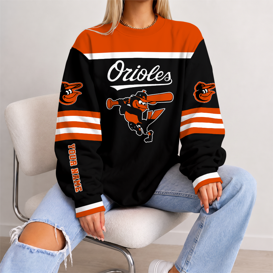 [FLASH SALE] NEW CUSTOMIZED MLB25 BOS BALTIMORE ORIOLES UNISEX SWEATSHIRT