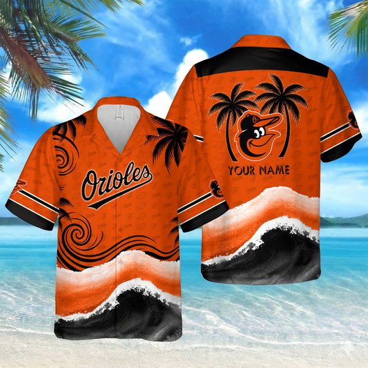 LIMITED EDITION - NEW CUSTOMIZED MLB25 BOS BALTIMORE ORIOLES UNISEX HAWAIIAN SHIRT