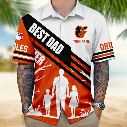 LIMITED EDITION - NEW CUSTOMIZED MLB25 BOS BALTIMORE ORIOLES UNISEX HAWAIIAN SHIRT