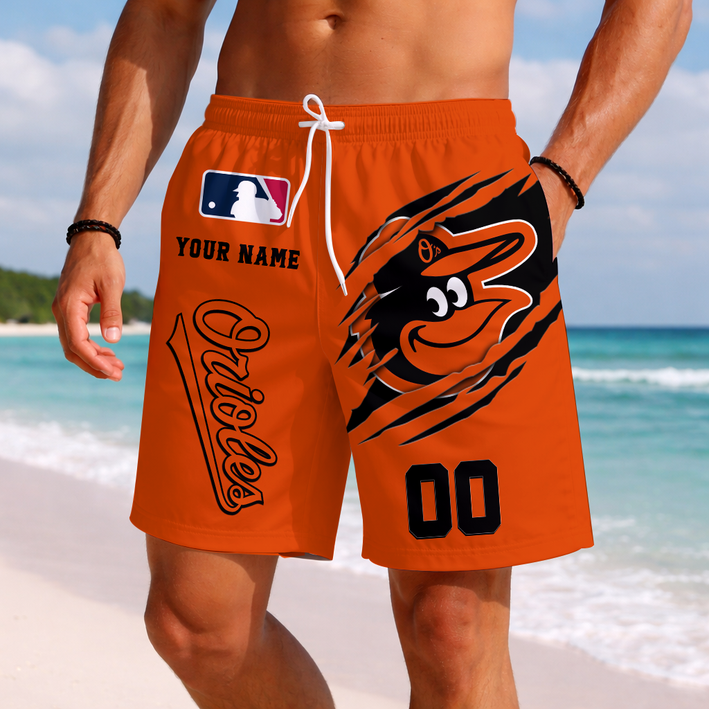 LIMITED EDITION - NEW PREMIUM MLB25 BOS BALTIMORE ORIOLES SHORT PANTS