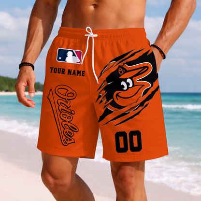 LIMITED EDITION - NEW PREMIUM MLB25 BOS BALTIMORE ORIOLES SHORT PANTS