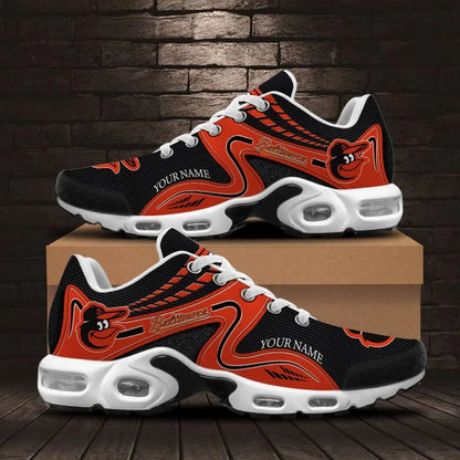 LIMITED EDITION - NEW CUSTOMIZED MLB25 BOS BALTIMORE ORIOLES AIR MAX PLUS SNEAKERS