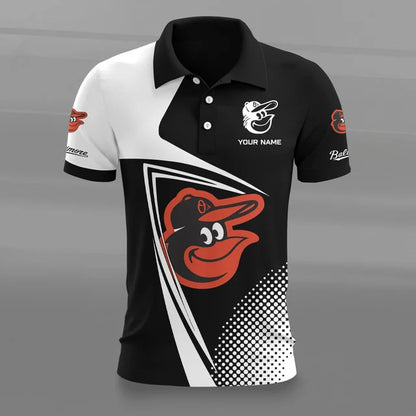 [FLASH SALE] NEW CUSTOMIZED MLB25 BOS BALTIMORE ORIOLES POLO SHIRT