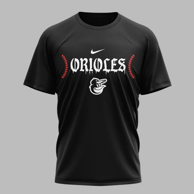 [FLASH SALE] NEW CUSTOMIZED MLB25 BOS BALTIMORE ORIOLES MUTICOLOR T-SHIRT
