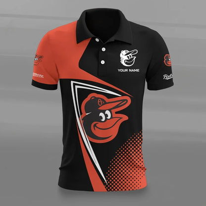 [FLASH SALE] NEW CUSTOMIZED MLB25 BOS BALTIMORE ORIOLES POLO SHIRT
