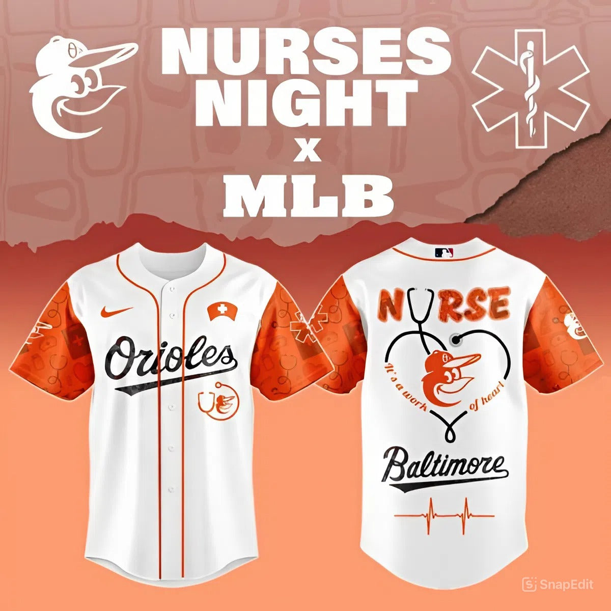 LIMITED EDITION - NEW CUSTOMIZED MLB25 BOS BALTIMORE ORIOLES BASEBALL JERSEY