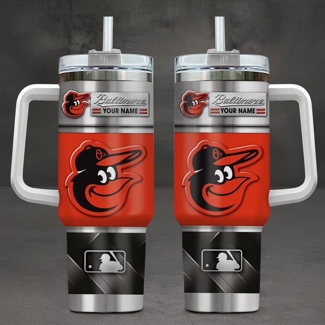 LIMITED EDITION - NEW CUSTOMIZED MLB25 BOS BALTIMORE ORIOLES TUMBLER CUP