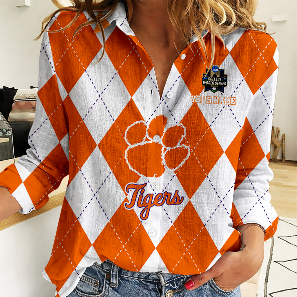 LIMITED DROP - NEW CUSTOMIZED | NCAA CWS25 CST CS TIGERS WOMEN CASUAL SHIRT FOR FAN