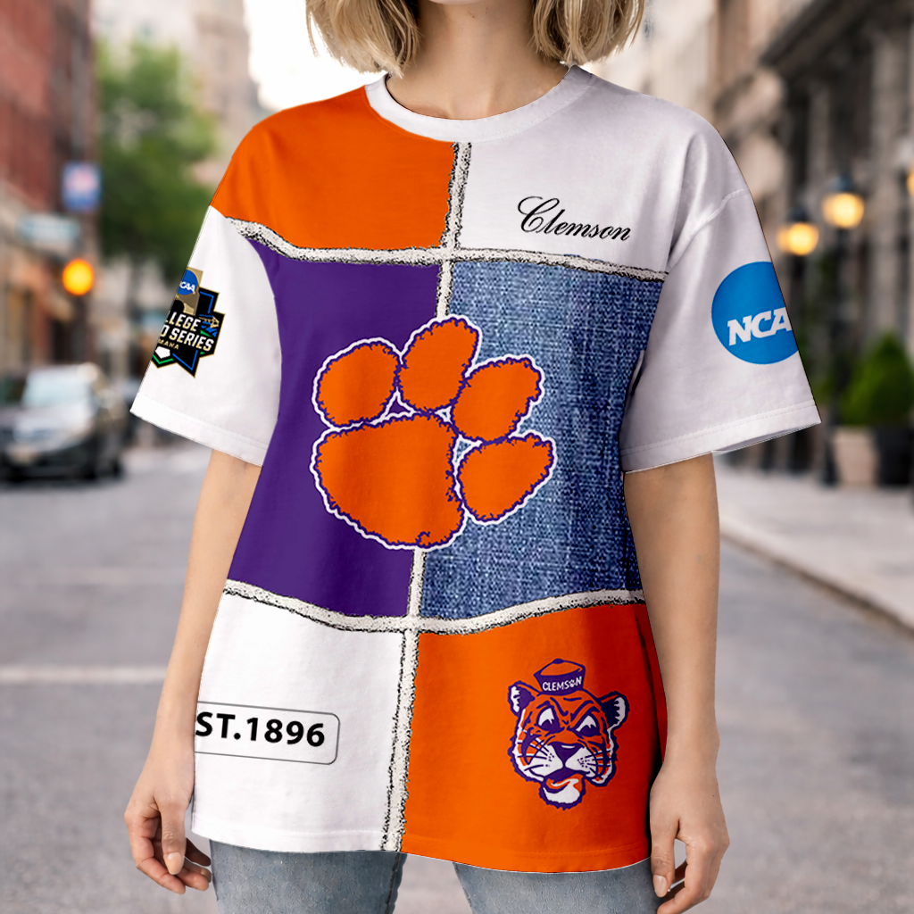 LIMITED EDITION - NEW CUSTOMIZED NCAA CWS25 CST CLEMSON TIGERS HOODIE, T-SHIRTS, ZIP HOODIE, SWEATSHIRTS & POLO SHIRT