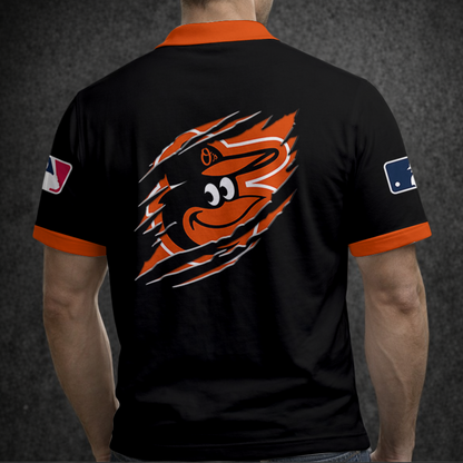 [FLASH SALE] NEW CUSTOMIZED MLB25 BOS BALTIMORE ORIOLES POLO SHIRT