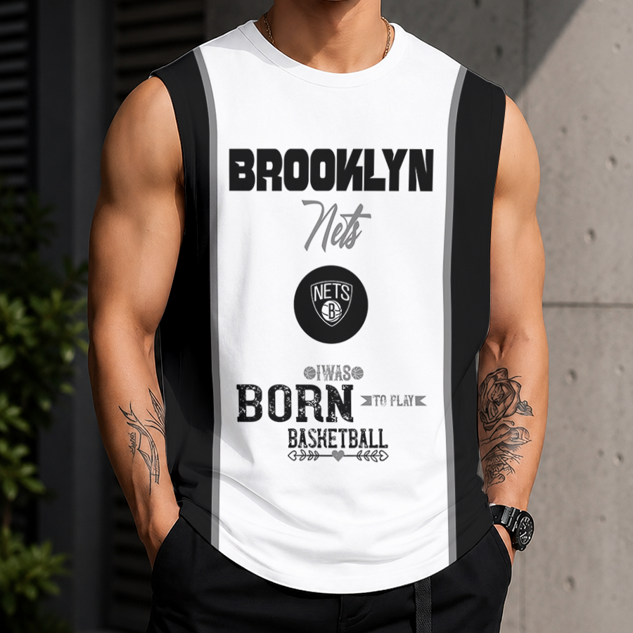 [HOT DEAL] NEW CUSTOMIZED NBA25 BNE BROOKLYN NETS TANK TOP