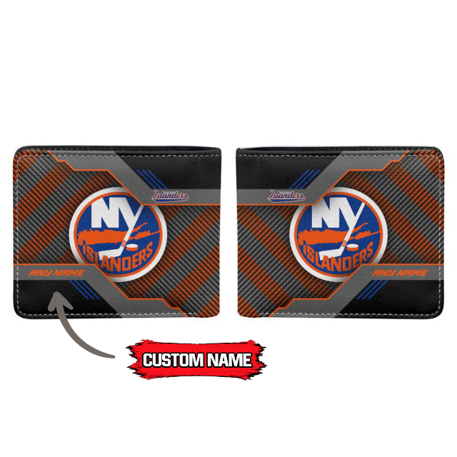 VIRAL EDITION - NEW CUSTOMIZED NHL25 NYI NEW YORK ISLANDERS LEATHER WALLET