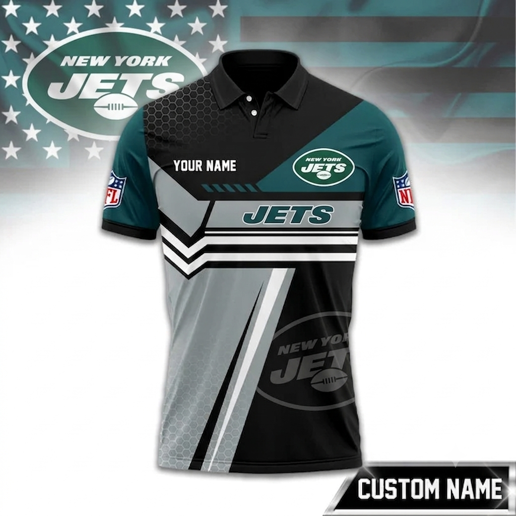 SPECIAL EDITION - NEW CUSTOMIZED NFL25 NYJ NEW YORK JETS POLO SHIRT, ZIP POLO SHIRT & T-SHIRTS