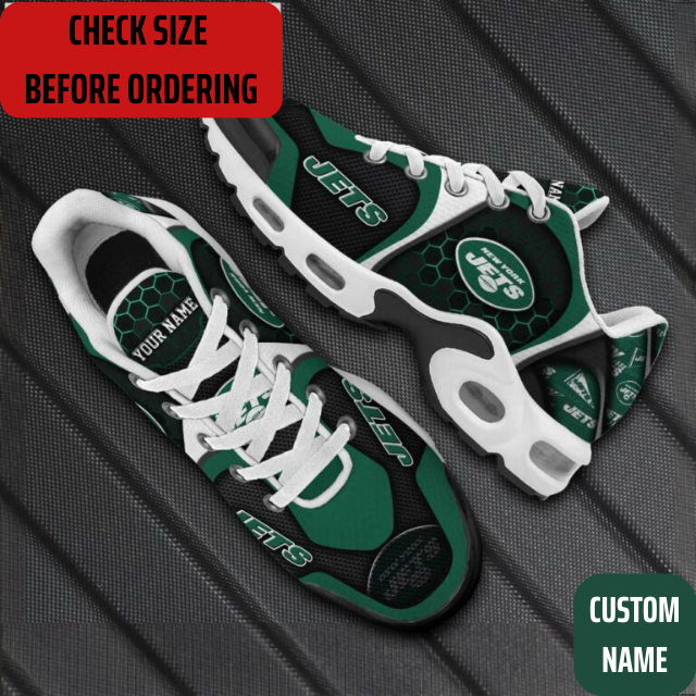 VIRAL EDITION - NEW CUSTOMIZED NFL25 NYJ NEW YORK JETS AIR MAX PLUS SNEAKERS