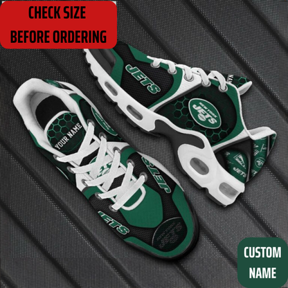 VIRAL EDITION - NEW CUSTOMIZED NFL25 NYJ NEW YORK JETS AIR MAX PLUS SNEAKERS