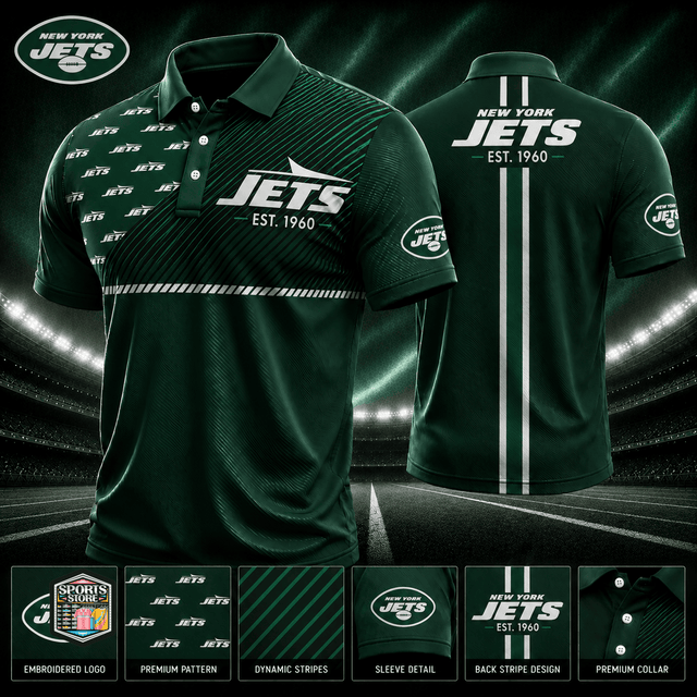 VIRAL EDITION - NEW CUSTOMIZED NFL25 NYJ NEW YORK JETS POLO SHIRT, ZIP POLO SHIRT & T-SHIRTS