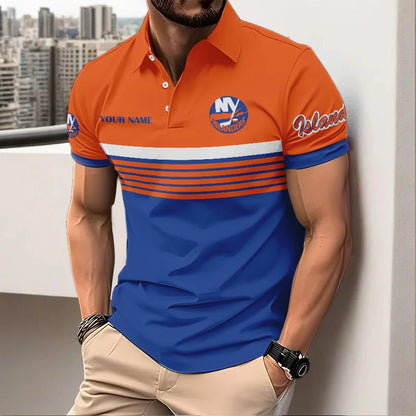 VIRAL EDITION - NEW CUSTOMIZED NHL25 NYI NEW YORK ISLANDERS POLO SHIRT, ZIP POLO SHIRT & T-SHIRTS